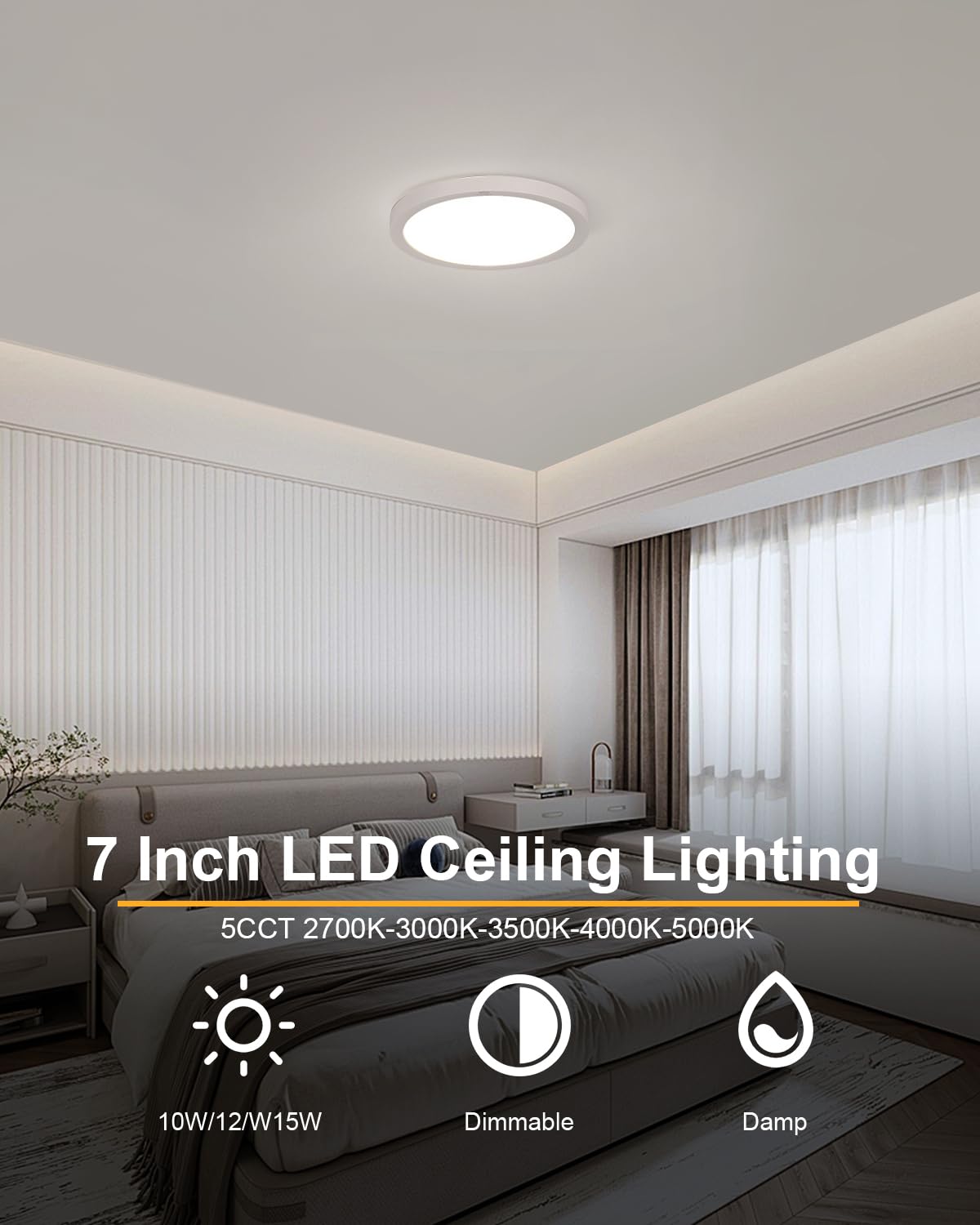 【あいさ】Glow LED-ceiling light ZYC 8 Inch LED Flush Mount Ceiling Light - LED Ceiling Light